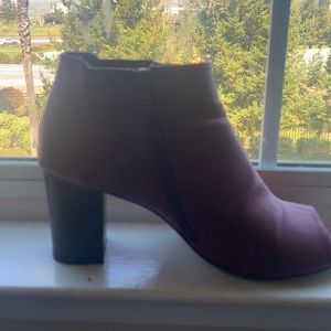 Mark and Maddux Red Leather Boots